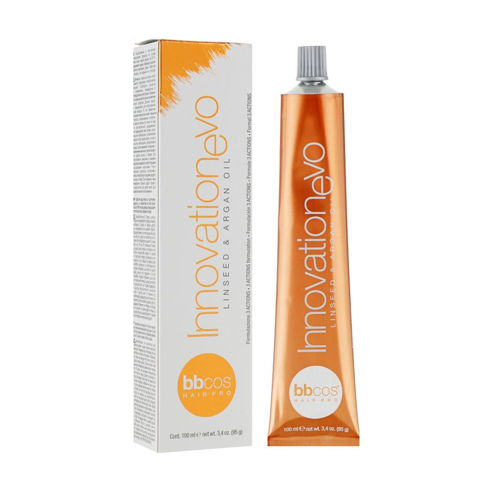 Перманентна фарба для волосся BBcos InnovationEvo Hair Color Cream, 4/0 Каштановий натуральний, 100 мл